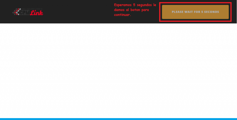 Paso #3: Espere 5 Segundos